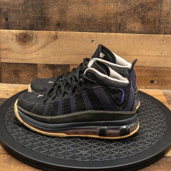 NIKE AIR JORDN TAKE FLIGHT KIDS ATHLETIC SHOES BASKETBALL BLACK PURPLE SIZE 6Y - Picture 5 of 9